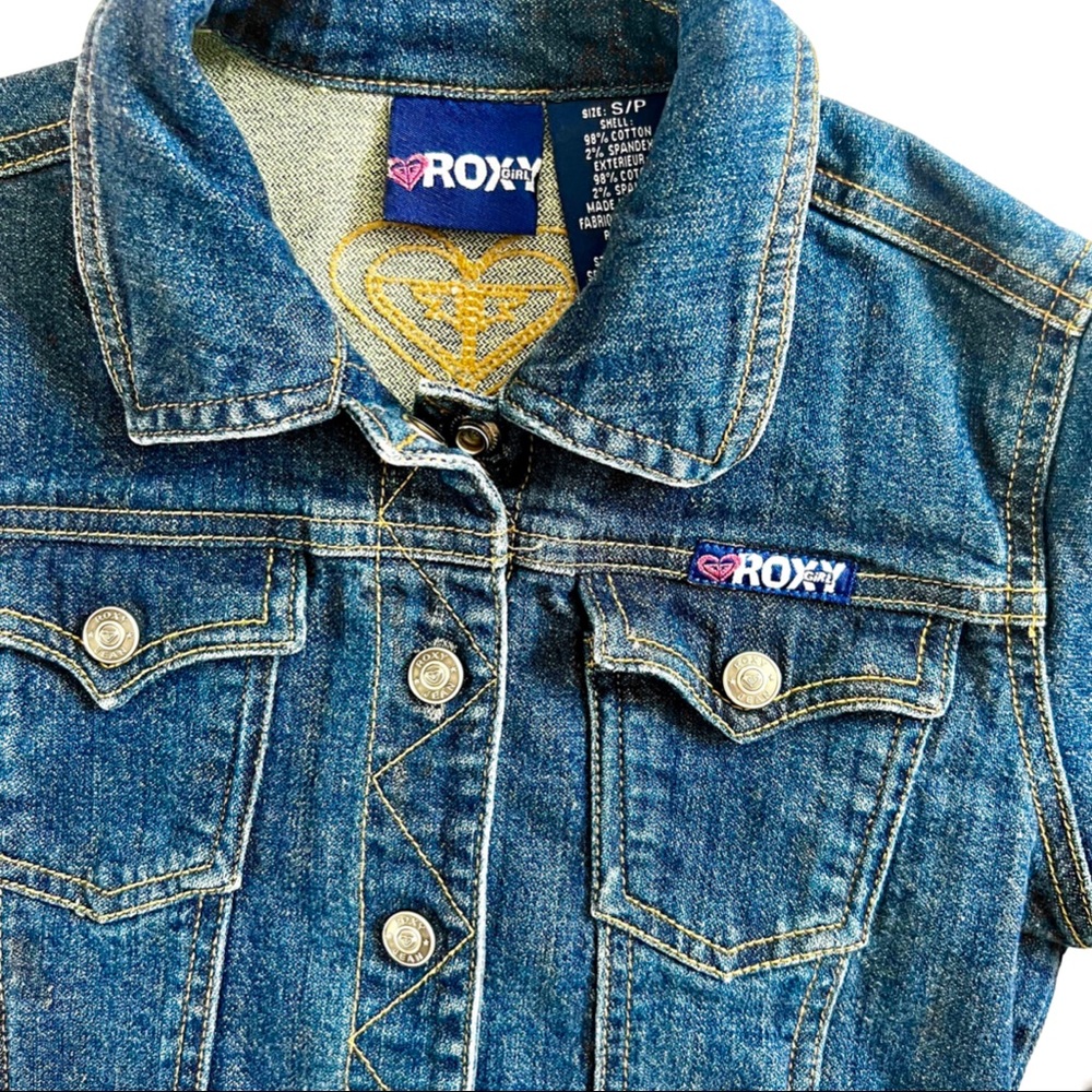 Girls Roxy denim jacket - Picture 4 of 5
